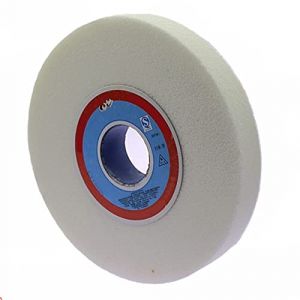 GOONSDS Meule D'établi Disque Abrasif en Corindon Blanc pour Métal OD : 150 Mm, Diamètre du Trou : 32 Mm, Épaisseur : 25 Mm 1 Pc,60 Grit (YUMINGSHANGDIAN, neuf)
