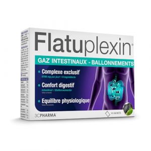 FLATUPLEXIN| Soulage les Ballonnements, Gaz et Inconforts Digestifs | Complexes de Plantes et Charbon V&eacute;g&eacute;tal | Facilite le Bon Transit Intestinal | Boite de 16 Sachets - 3C PHARMA (Pharmacie de l'Europe, neuf)