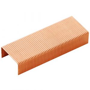 Agrafes 24/6, 1000 agrafes de matelassage or rose standard 12 mm de largeur pour agrafeuse (BE-TOOL, neuf)