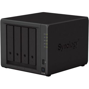 Synology DS923+ Station de disque NAS 4 baies (AMD Ryzen™ 4 threads R1600 Dual-Core 4 Go de RAM 2 x RJ-45 1 GbE port LAN) 32 To avec 4 disques durs Synology Plus de 8 To (HAT3310-8T) (CyberTech_Lippetal, neuf)