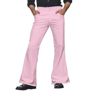 pvucpot Disco Pantalon À Pattes D'éléphant Homme Années 60, Déguisement Pantalon évasé Slim des Années 70, Pantalon à Pattes d'eph, Disco Fever, Carnaval Pantalon Cargo Homme Casual Coupe Ajustée (goodups, neuf)