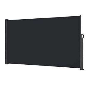 Froadp Auvents de Véranda Extérieur, 200x300cm Stores Latéral Extensible pour Patio, Paravent écran en Polyester Résistant, Brise Vue Rétractable pour Privée de Balcons Terrasses(Anthracite) (Super Onlinebolt, neuf)