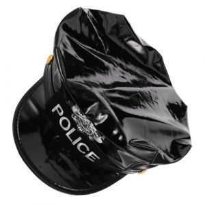Beaupretty Casquette De Police A Chapeau De Police Pour Adultes Les Enfants Habillent Le Costume Chapeau De Flic De Performance Accessoires De Policier Noir Unité Centrale (lorianca, neuf)
