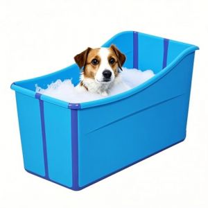MINGYIHUI Baignoire pour Animaux,Douche Chien,Baignoire pour Grand Chien,Bassine Pliable Adaptée Aux Petits Chiens, Grands Chiens, Chats(Color:Bule) (ZHAOXIAOSHOP, neuf)