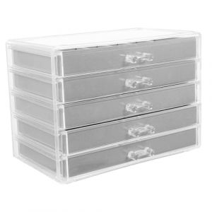 Ipetboom 90grille Boîte De Collection De Acrylique Avec Organisateur Transparent Pour Exposition De Et Cristaux Amovible Et Élégant (hikarish, neuf)