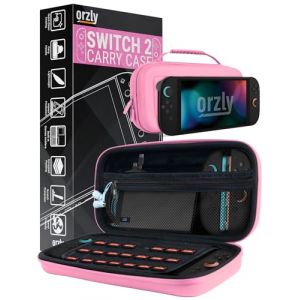 Orzly Étui de Transport pour Console Nintendo Switch 2 (2025), étui Rigide avec Rangement Intelligent pour Accessoires et 20 Poches pour Jeux, édition Coffret Cadeau (Syntiga Europe - FR, neuf)