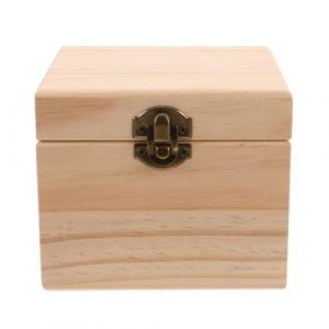 Healeved Organisateur en Bois Naturel &agrave; 16 Compartiments pour Flacons D&rsquo;Huiles Essentielles 10 Ml &Eacute;tui de Transport Polyvalent pour Aromath&eacute;rapie et Rangement de Vernis &agrave; Ongles Coffret (Sonieg, neuf)