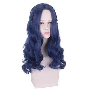 Role Play For Descendants 2 Evie 60cm Long Wavy Wig Cosplay Women Hair Halloween Party Wigs (good stuff A, neuf)