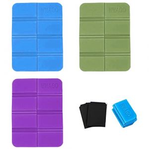 Amfrpar 3 Pièces Coussins de Siège Pliable Coussin Tapis de Camping Mousse Portable Coussin Pliant Imperméable Tapis de Siège Pliable Tapis de Sol pour Extérieur Voyage Randonnée Pique Niques Jardin (YIDEGUANG, neuf)