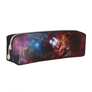 FLYIFE Trousse à crayons en cuir avec fermeture éclair - Motif camouflage d'automne - Pour filles, garçons, étudiants, école, bureau, université, Ciel étoilé profond, Taille unique, Cartable (xiehuaLJFDY, neuf)