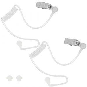 Oreillette Talkie Walkie, Air Tube Headphones, Remplacement du Tube Acoustique Clair, Bouchons d'oreille Intra-Auriculaires, acoustique oreillette pour Radio bidirectionnelle, Casque, Talkie-walkie (FuQuSheng, neuf)