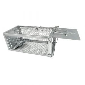 Animood Piège à Souris, Rats, Mulots et Rongeurs - Cage de Capture Réutilisable 27 x 14 x 11,5 cm - en Acier Galvanisé - Piège Efficace et Durable pour Contrôle des Nuisibles (PRESTA'DIAM, neuf)