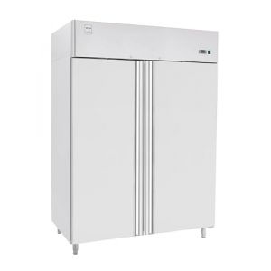 METRO Professional Armoire R&eacute;frig&eacute;r&eacute;e N&eacute;gative GFR1400, 131,4 x 80,5 x 206,5 cm, 940 L, Froid Ventil&eacute;, 980 W, avec Serrure, argent&eacute;, Frigo, Cong&eacute;lateur, 2 portes, Side by Side (Gastro & Office, neuf)
