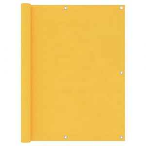 vidaXL Ecran de Balcon Brise-Vue Brise-Vent de Jardin Ecran de Protection Ecran d'Intimité Confidentialité Extérieur Jaune 120x500 cm Tissu Oxford (vidaXL FR, neuf)