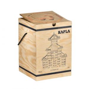 KAPLA - Jeu de Construction en Bois dans Une Mallette en Bois avec 280 planchettes en Bois + 1 Livre d'art Beige - Jeux et Jouet en Bois, dès 4 Ans (KAPLA®, neuf)