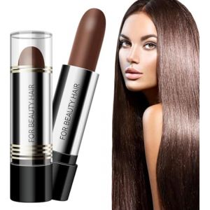 Stick retouche racines cheveux,stick coloration cheveux,teinture barbe,cr&egrave;me de teinture pour cheveux,pinceau correcteur temporaire gris imperm&eacute;able,pour cheveux et barbe (Caf&eacute;) (EnviableVB, neuf)