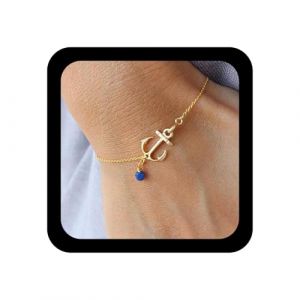 Xduargs Bracelet Boho Ancre En Or Bracelets De Perles De Marin Bracelets Vintage Ancre Esclave Cha&icirc;ne Bracelet R&eacute;glable Voilier Main Harnais Liens Bijoux Pour Les Femmes (Xduargs, neuf)