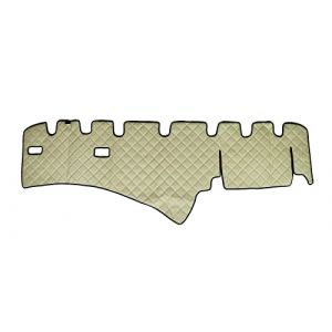 Tapis de Tableau Housse pour Scania R 2004-2016 Camion Beige Eco Cuir (FileraAuto, neuf)