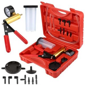 Pompe &agrave; Vide Manuelle: Purgeur Liquide De Frein Testeur &agrave; Vide, Testeur De Pression De Vider, Purgeur De Frein Testeur De Pompe &agrave; Vider Tenu dans La Main avec Adaptateurs pour Moto De Voiture (Shopverse trading, neuf)