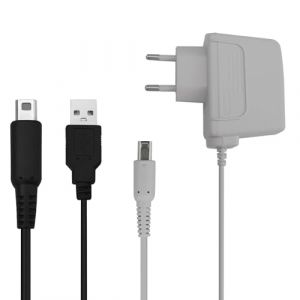 Xahpower Chargeur Kit pour 3DS, Câble de Charge USB et Chargeur Compatible avec Nintendo 3DS, 3DS XL, New 3DS, New 3DS XL, DSi, DSi XL, 2DS, New 2DS XL, New 2DS, 2DS XL (Xahpower-eu, neuf)