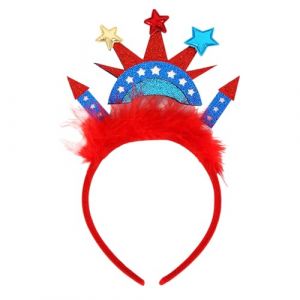 Chapeau bibi pour femme avec chapeau de mariage, fête de l'indépendance, 4 juillet - Accessoires de fête patriotique (bleu ciel, taille unique) (ZJens, neuf)