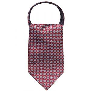 WANYING Homme Cravat Ties Ascot Cravate - &Eacute;charpe Cravat Foulard Cravat Classique R&eacute;tro Chic pour Travail F&ecirc;te C&eacute;r&eacute;monie Mariage - B05 Motif &agrave; fleurs Bordeaux (WANYING EU, neuf)