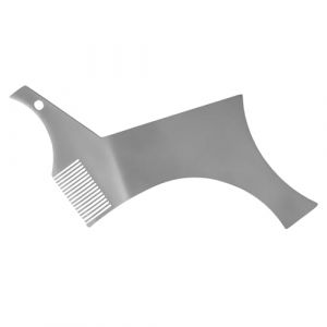 Swetopq Tondeuse à barbe pour homme, brosse à barbe, peigne à barbe, peigne à cheveux, brosse à cheveux pour homme, peigne à barbe pour homme, outil à barbe avec peigne, peigne guide de modèle de (SANYUELI, neuf)