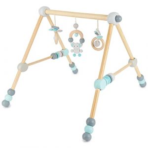 Bieco Arche Eveil Bebe Bois | Portique deveil Bebe Bois | Arche Bebe Bois | Arche de Jeux bébé | Baby Gym Arche Bois bébé Arche d'éveil en Bois Arche en Bois Portique eveil bebe Arche Bébé (BIECO Spielwaren, neuf)