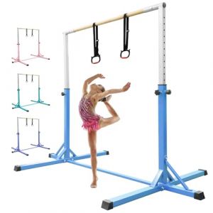 FBSPORT Barre de Gymnastique pour Enfants avec 13 Hauteur Réglable, Barre d'entraînement Barre Horizontale,Barre Fixe de Gymnastique Enfant pour Junior Enfants à Domicile (Yoyikty, neuf)