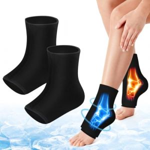 Poche de Glace Cheville, Lot de 2 Réutilisable Chaussettes de Thérapie Par Le Froid Poche Glace Cheville En Gel pour Entorse Poche Froid pour Compression Chaude Et Froide Récupération Après Sport (CEANNA, neuf)