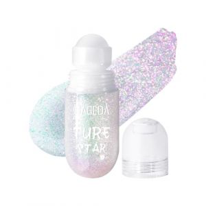 Prreal Gel paillet&eacute; &agrave; bille pour le corps, accessoires de maquillage sir&egrave;ne, peinture holographique pour cheveux, maquillage d'Halloween pour f&ecirc;te rave, d&eacute;guisement d'Halloween pour f&ecirc;te rave, 03 rose (Prreal, neuf)