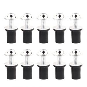 Boulon de Pare-Brise, 10pcs Universel Moto Pare-Brise Pare-Brise M5 Vis Hexagonales Int&eacute;rieures (Argent) (Ouxiubo, neuf)
