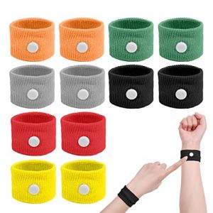 ACWOO Bracelets Anti-Nausées pour le mal de mer, 6 Paires Bracelet , Bande De Poignet De Soulagement De Nausée pour les enfants, les adultes, les vacances et les voyages (AOGOE-EU, neuf)