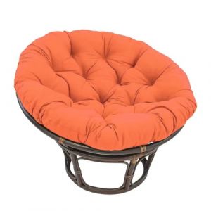 Surwin Papasan Coussins de Chaise Ronds, Housse de Coussin Papasan, Coussins pour Chaises de Jardin, Coussin de Chaise pour Int&eacute;rieur,Ext&eacute;rieur,Salon,Jardin,Balcon (90cm,Orange) (Yiwin, neuf)