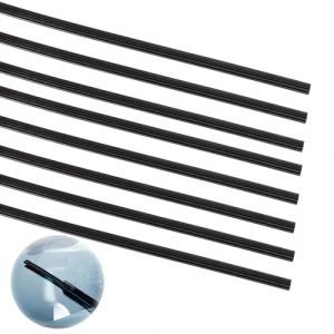 8 Pi&egrave;Ces Caoutchouc Essuie Glace 800mm Recharges de Balais D'essuie-Glace, Essuie-Glace En Caoutchouc D'Essuie-Glace De Remplacement, Balai d'Essuie-glace Recharges Bandes Caoutchou (tuoheyedianzi, neuf)