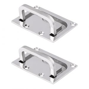 Keenso Casier de Trappe Affleurant de Bateau, Tirer Poign&eacute;e de Bateau de Trappe Enfonc&eacute;e Poign&eacute;e de Traction d'Ascenseur de Cabinet en Acier Inoxydable (Ouxiubo, neuf)