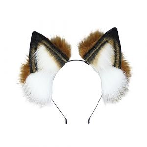Watreketal Serre Tete,Serre-tête oreilles de renard Cosplay Femme Étudiants Carnavals Personnage Anime Serre-tête Oreille de Chat Serre-tête Peluche Cerceau de Cheveux de Noël (Xuanlang Trading, neuf)
