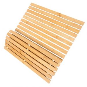Didiseaon Tapis De Sol De Salle De Bain En Bambou Paillassons Tapis De Sol Antidérapants Tapis De Bain Antidérapant Tapis De Salle De Bain Imperméables Tapis De Sol Pliables Khaki (Merkowski, neuf)