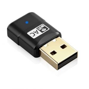flintronic Cl&eacute; WiFi pour PC, 600Mbps Double Bande 2.4GHz/5GHz, Dongle WiFi, Mini Adaptateur USB WiFi sans Fil pour Ordinateur Portable, Compatible avec Windows 11/10/8/7/Vista/XP, Mac OS X 10.9-10.15 (flintronic, neuf)