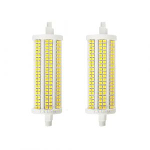 Y.W.Licht Ampoule LED R7s 118mm 30W Dimmables Blanc Chaud 3000K R7 Lampe Equivalent 300W Ampoule Halog&egrave;ne J118 LED Double Extr&eacute;mit&eacute; Lampe Lin&eacute;aire les projecteurs, les appliques Lot de 2 (Y.Wineu, neuf)