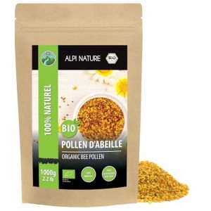 Alpi Nature Pollen d'Abeille Granul&eacute;s BIO 1kg, Granul&eacute;s de Pollen de Fleur Naturel pour Smoothie, C&eacute;r&eacute;ales, Muesli (Alpi-Trade, neuf)