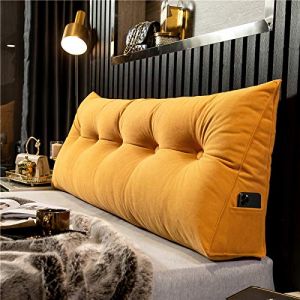 WNRLL Coussin De Lecture Triangulaire Support Lombaire Oreiller Dossier De Lit Oreiller De Lecture Coussin Dossier Canapé Coussin pour Le Dos,05,80x50x20cm/30x20x8in (Hangz, neuf)