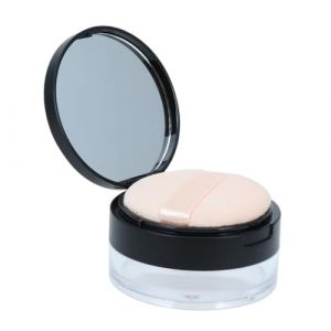 COLLBATH Bo&icirc;te &agrave; Poudre Vide Portable Double Couche avec Miroir et Tamis Contenant pour Poudre de Maquillage avec Houpette &Eacute;tui Compact Antifuile Adapt&eacute; Au Transport Couleur (JianLui, neuf)