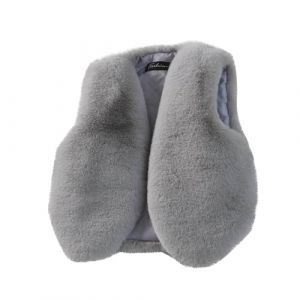 Gilet en Fausse Fourrure Enfant Fille sans Manche Veste d'hiver &eacute;paisse et Chaude Gilet Matelass&eacute; en Fausse Fourrure Manteau Filles Hiver Chaude en Peluche Gilets Polaire Manteaux 1-10 Ans (⭐⭐⭐⭐⭐5.0 Yaair-OEF, neuf)