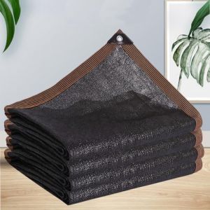 Voile Ombrage,HDPE Toile D'ombrage Pergola Serres Filet D'ombrage,Protection Rayons 60-75% UV Filet D'ombrage,pour La Couverture V&eacute;G&eacute;Tale/Jardin/Voitures/Terrasse/Camping,Noir,3x3m (SANNAS, neuf)