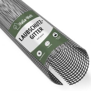HaGa Lot de 10 grilles de protection pour gouttières - 125 à 150 mm de long - Longueur : 2 m - Grille de protection pour gouttières - Noir - Résistant aux UV - Matériau durable - Grille de protection (HaGa-Welt, neuf)
