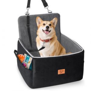 Si&egrave;ge Auto pour Chien 52x52x50cm, Rehausseur Amovible et Lavable, Siege Chien Voiture de Petite et Moyenne Taille, Laisse Incluse, Convient aux Si&egrave;ges Auto pour Petits Chiens avec Un Poids (giorgos-georgiou, neuf)