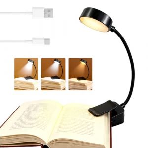 R&eacute;glable lampe de Lecture, 360&deg; Flexible Lampe Liseuse Clip, Veilleuse lecture au lit, Lampe De lecture portable, &Eacute;clairage de protection oculaire nuit, Pour Lire au Lit Et Lire nocturne(Noir) (wuhanzhoubaiyuanwangluokejiyouxiangongsi, neuf)