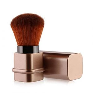 Yinhing Pinceau de Maquillage R&eacute;tractable 1 Pi&egrave;ce, Fibre de Nylon &eacute;lastique Fine avec Couvercle, pour Fond de Teint en Poudre Anti-cernes (SILVER) (Kireina-eu, neuf)