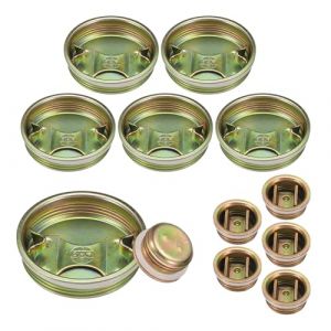 QUARKZMAN Bouchon de F&ucirc;t, Ensemble de Bouchons de 2" et 3/4", Bouchons de F&ucirc;t en Acier Galvanis&eacute;, Bouchon de F&ucirc;t avec Rev&ecirc;tement Plaqu&eacute; pour F&ucirc;t de 55 Gallons, F&ucirc;t d'Huile, R&eacute;servoir de Gaz (QUARKZMAN, neuf)